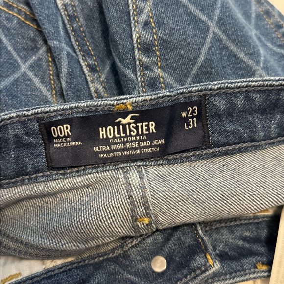 Blue Diamond Pattern Jeans - Picture 4 of 4